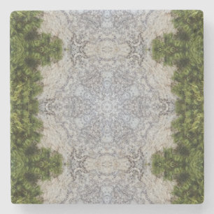 Green Moss & Earth Natuur Art Stenen Onderzetter