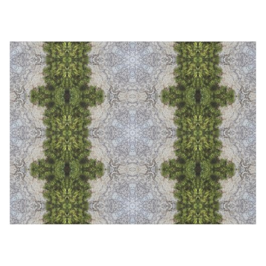 Green Moss & Earth Natuur Art Tafelkleed (Voorkant (Horizontaal))
