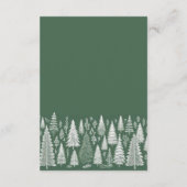 Green Mountain bruiloft Informatiekaartje (Achterkant)