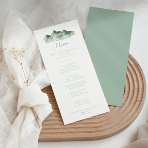 Green Mountain Country Kalligrafie Diner Menu