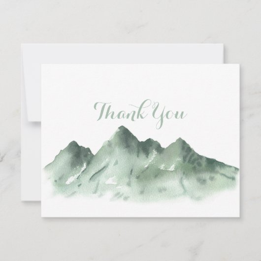 Green Mountain Country Mariage plat Carte de remer (Devant)