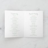 Green Mountain Country Programme de mariage plié (Intérieur)