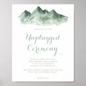 Green Mountain Country Unplugged Ceremony Sign Poster (Voorkant)