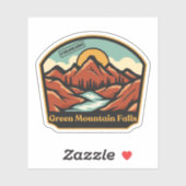Green Mountain Falls, Colorado Sticker (Vel)