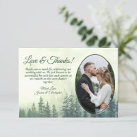 Green Mountain Pine Trees Rustic Wedding Foto