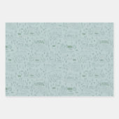 Green Mountain Toile Gift Wrap Set van 3 Inpakpapier Vel (Voorkant 2)