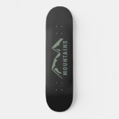 Green Mountains Black Skateboard (Recto)
