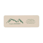 Green Mountains Return Address Label (Voorkant)