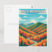Green Mountains Vermont Herfst Foilage Briefkaart (Voorkant / Achterkant)