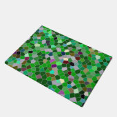 GREEN Multicolored Garden Pattern Deurmat (Schuin)