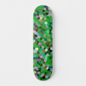 GREEN Multicolored Garden Pattern Skateboard (Voorkant)
