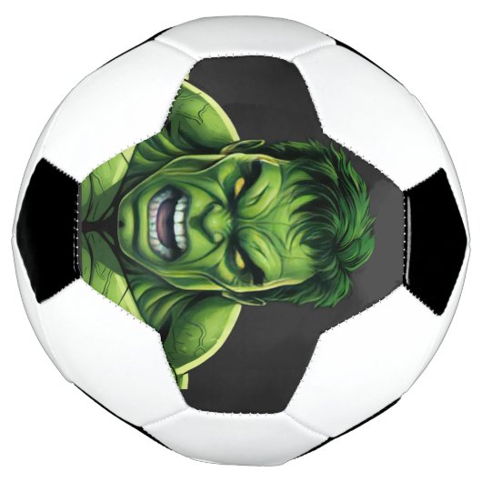 Green Muscular Creature Soccer Ball (Tourné)