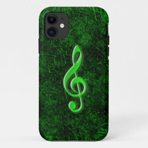 Green Music Note Symbol iPhone 5 Hoesje