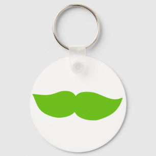 Green Mustache Sleutelhanger