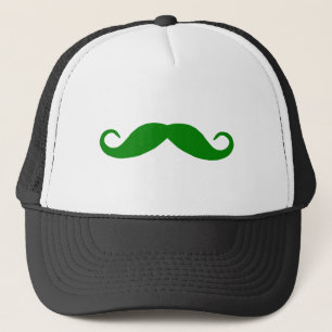 Green Mustache Trucker Pet