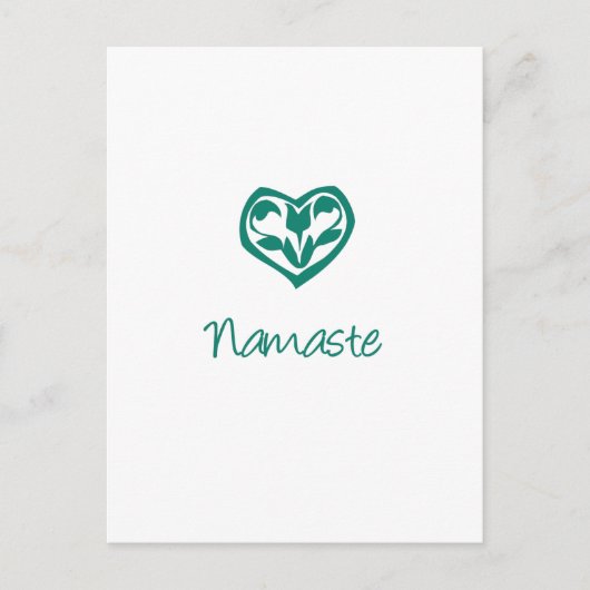 Green Namaste Briefkaart (Voorkant)