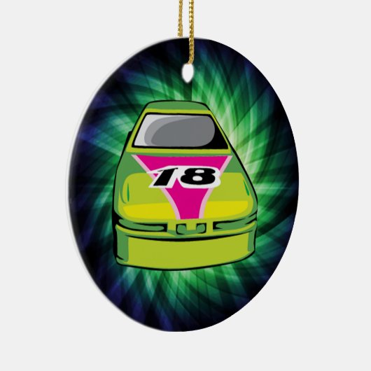 Green Nascar Keramisch Ornament (Rechts)