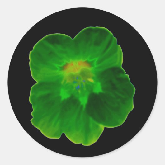 Green Nasturtium Sticker (Voorkant)
