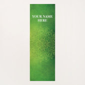 Green Natural Mandala Floral Yogamat (Achterkant)