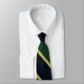 Green Navy et Gold University Cravate en bande (Attaché)