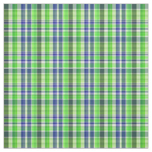 Green Navy White Preppy Madras Style Pset Sz2#1 Stof