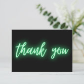 Green Neon Bedankt Trendy (Staand voorkant)