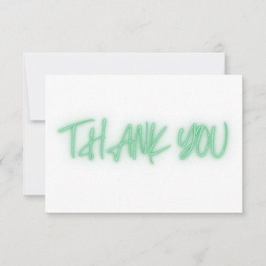 Green Neon Merci tendance (Devant)