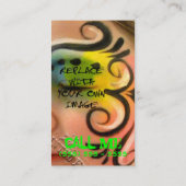 Green Neon Visitekaartje (Achterkant)