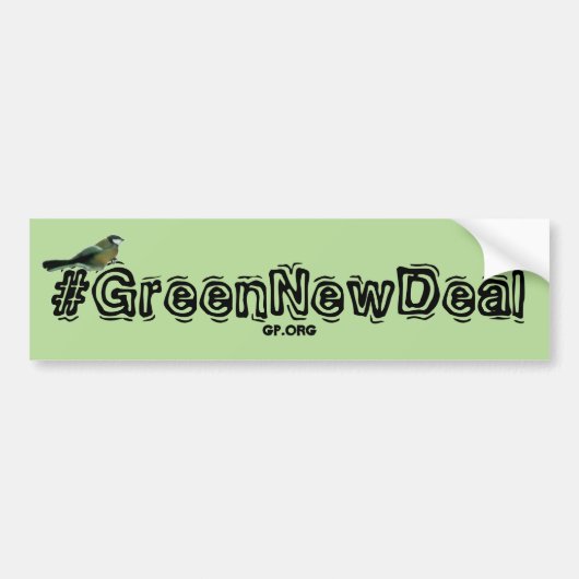 Green New Deal Bumpersticker (Voorkant)