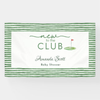 Green New to the Club Golf Theme Baby Shower  Spandoek