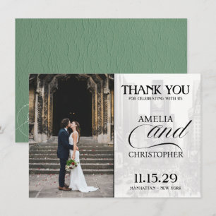 Green New York City Passport Bedankkaart