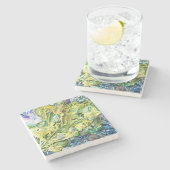 "Green Noise" Stone Onderzetter (Zijkant)