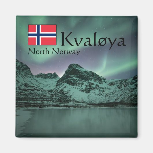 Green Northern Lights Magneet (Voorkant)