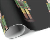 Green Nutcracker Soldaat-kerstkrappelpapier Cadeaupapier (Rol Hoek)
