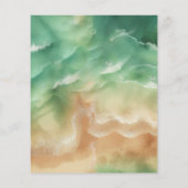 Green Ocean Beach Party Seizoen Zomer Flyer (Achterkant)