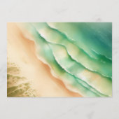 Green Ocean Beach Waterverf Signature Wed-programm Programma (Achterkant)