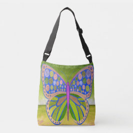 Green Ocean Butterfly Crossbody Bag Crossbody Tas