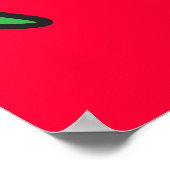 Green Octomonster Poster (Hoek)