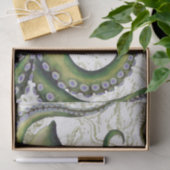 Green Octopus  Map White Tissuepapier (Geschenk)
