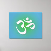 Green Om Symbol Canvas Afdruk (Voorkant)