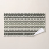 Green Ombre Abstracte Stripes Bad Handdoek (Handdoek)