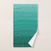Green Ombre Bath Towel Set Bad Handdoek (Handdoek)
