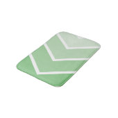 Green Ombré Chevron Stripes Pattern Badmat (Gekanteld)
