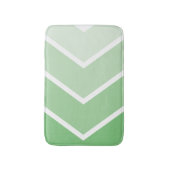 Green Ombré Chevron Stripes Pattern Badmat (Voorkant Verticaal)