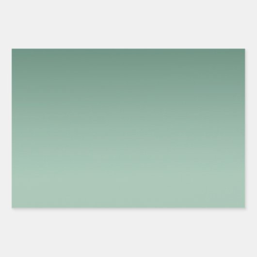 Green Ombre Glitzy Glitter Inpakpapier Vel (Voorkant)