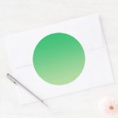 Green Ombre Ronde Sticker (Envelop)