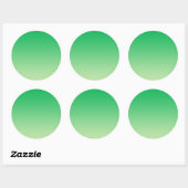 Green Ombre Ronde Sticker (Vel)