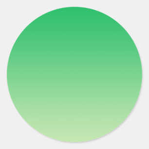 Green Ombre Ronde Sticker