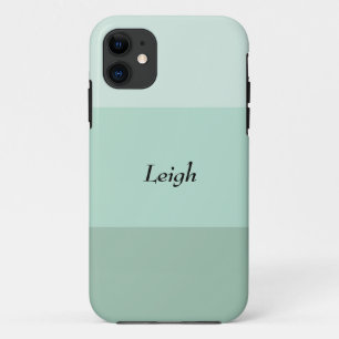 Green Ombre Striped iPhone 11 Hoesje