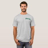 "Green on Grey" T-Shirt (Voorkant volledig)